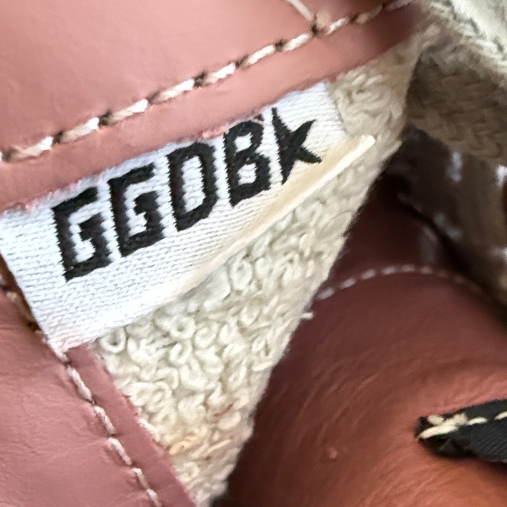 BRAND NEW! Golden Goose 100% Authentic Glitter High-Top Sneakers - Pink and Gold - Picture 13 of 13